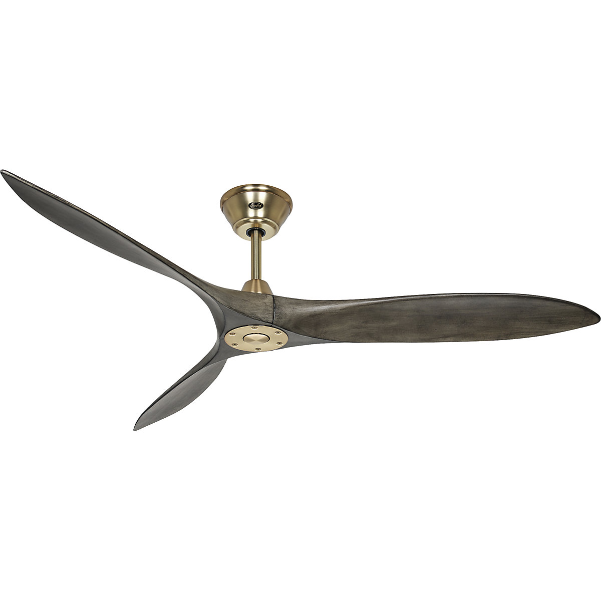 Plafondventilator ECO AIRSCREW, propellerblad-Ø 1520 mm, grijs / messing