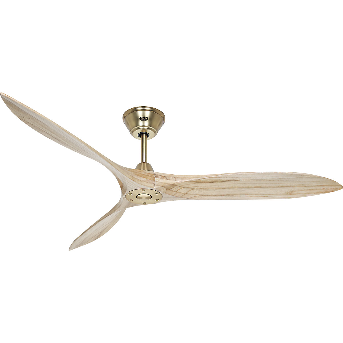Plafondventilator ECO AIRSCREW, propellerblad-Ø 1520 mm, naturel / messing