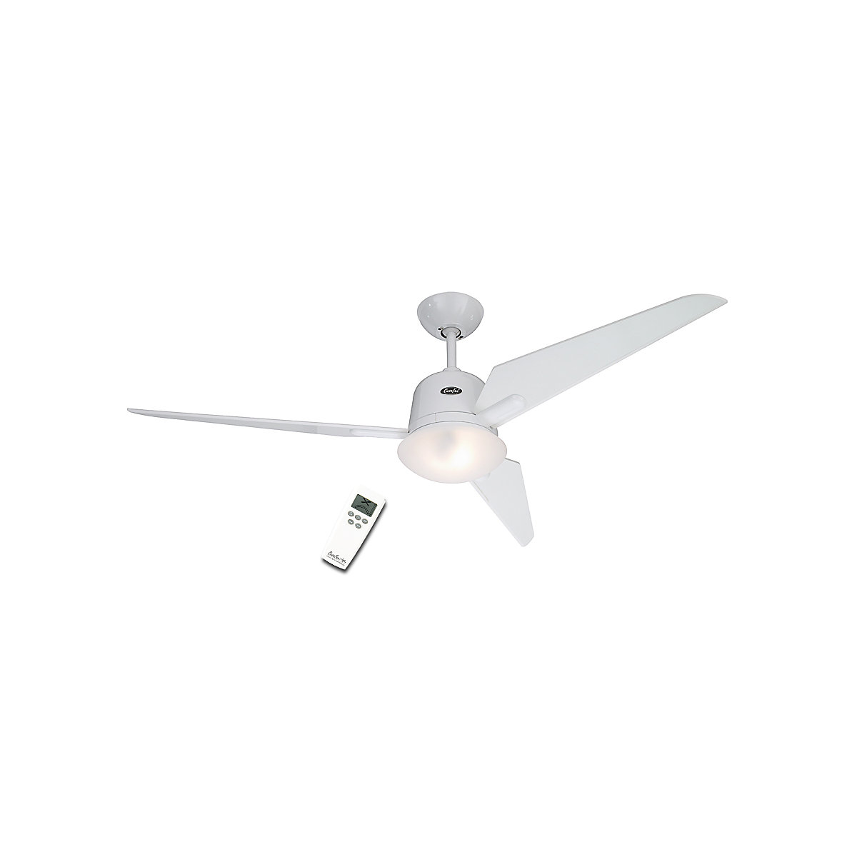 Plafondventilator ECO AVIATOS, propellerblad-Ø 1320 mm, glanzend wit gelakt / wit gelakt
