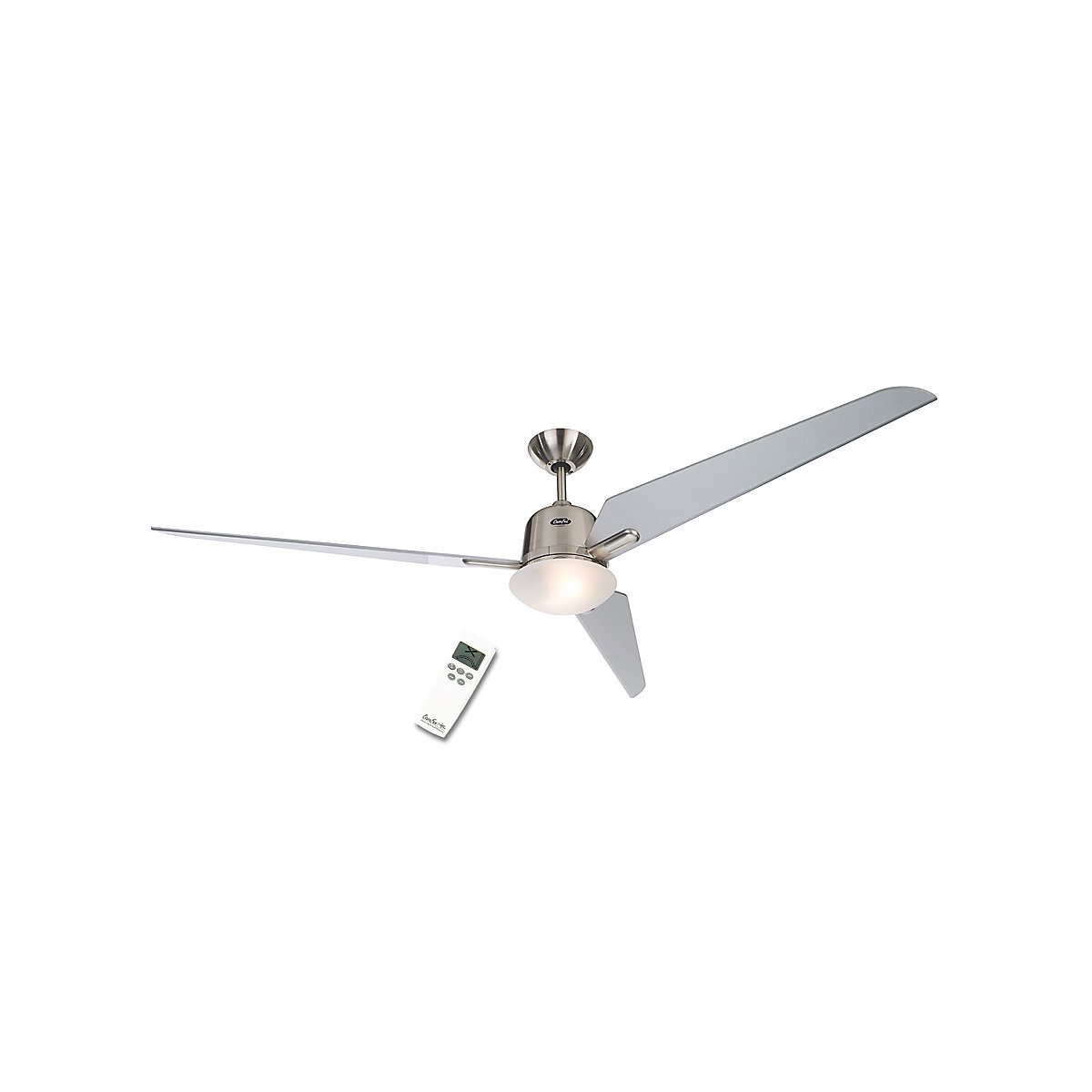 Plafondventilator ECO AVIATOS, propellerblad-Ø 1620 mm, gelakt aluminiumkleurig / geborsteld chroom-2