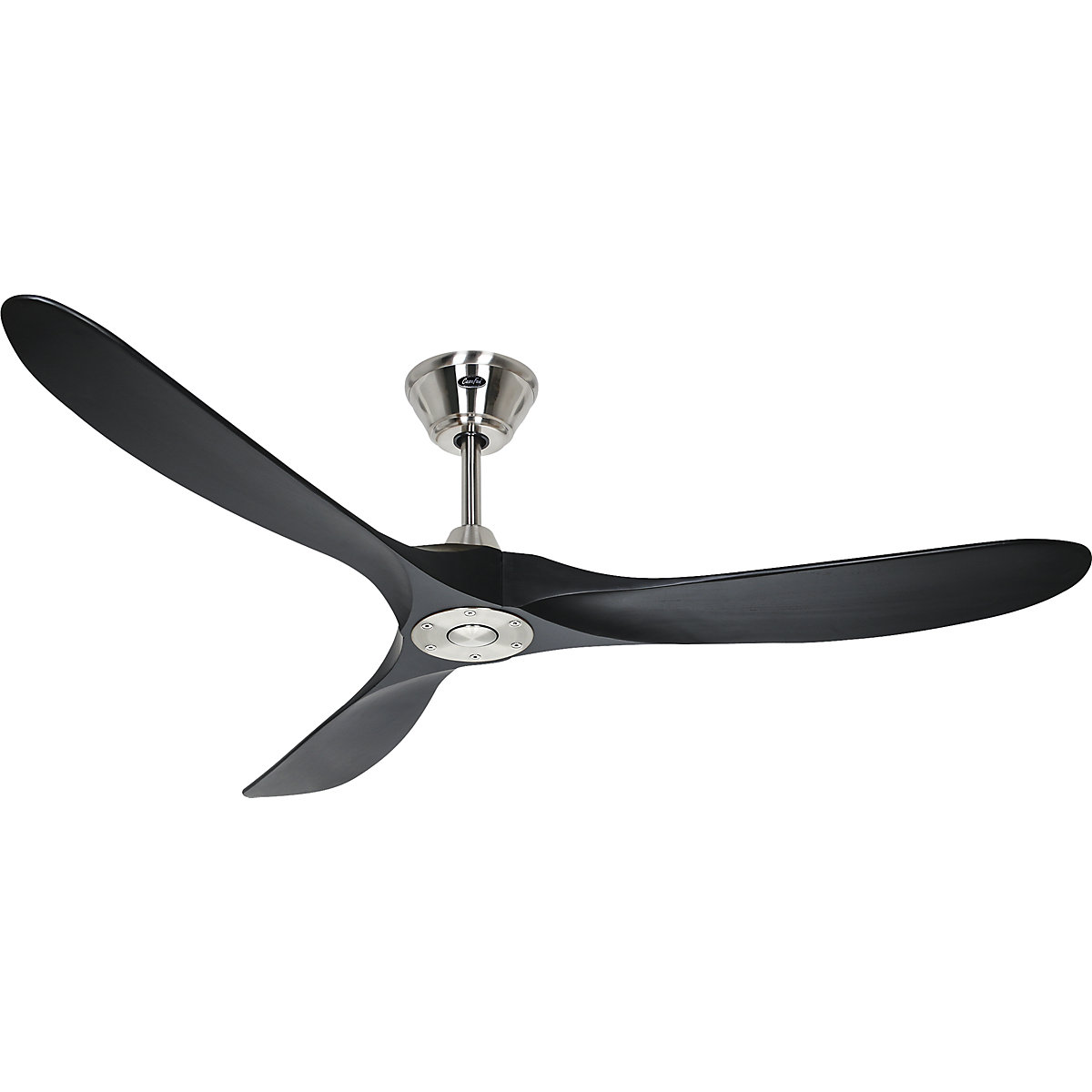 Plafondventilator ECO GENUINO, propellerblad-Ø 1520 mm, matzwart / chroom