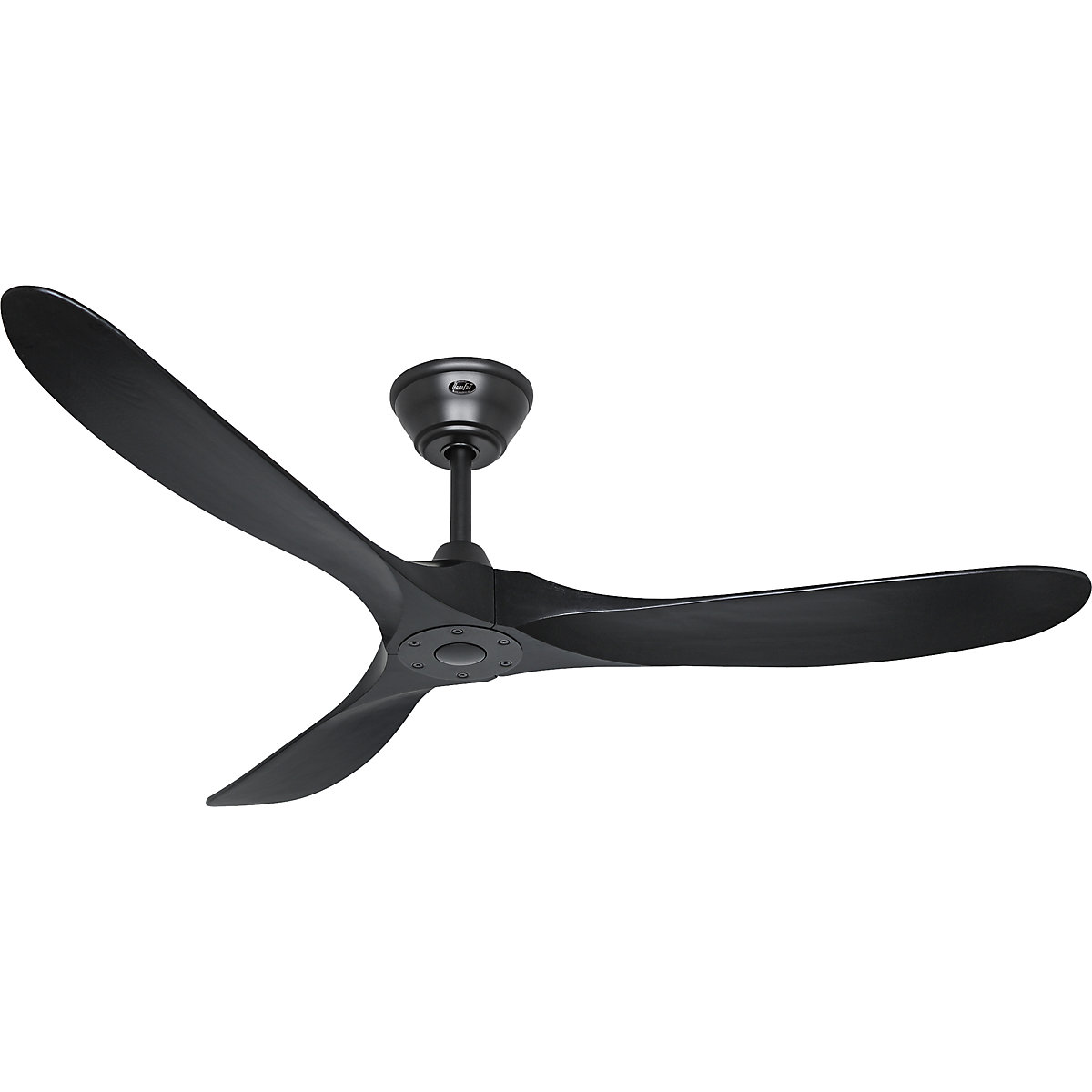 Plafondventilator ECO GENUINO, propellerblad-Ø 1520 mm, matzwart / matzwart
