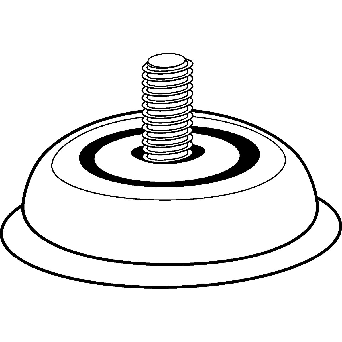 Komplet termoplastičnih gumenih kotača, s navojnim zatikom – Proroll (Prikaz proizvoda 2)-1