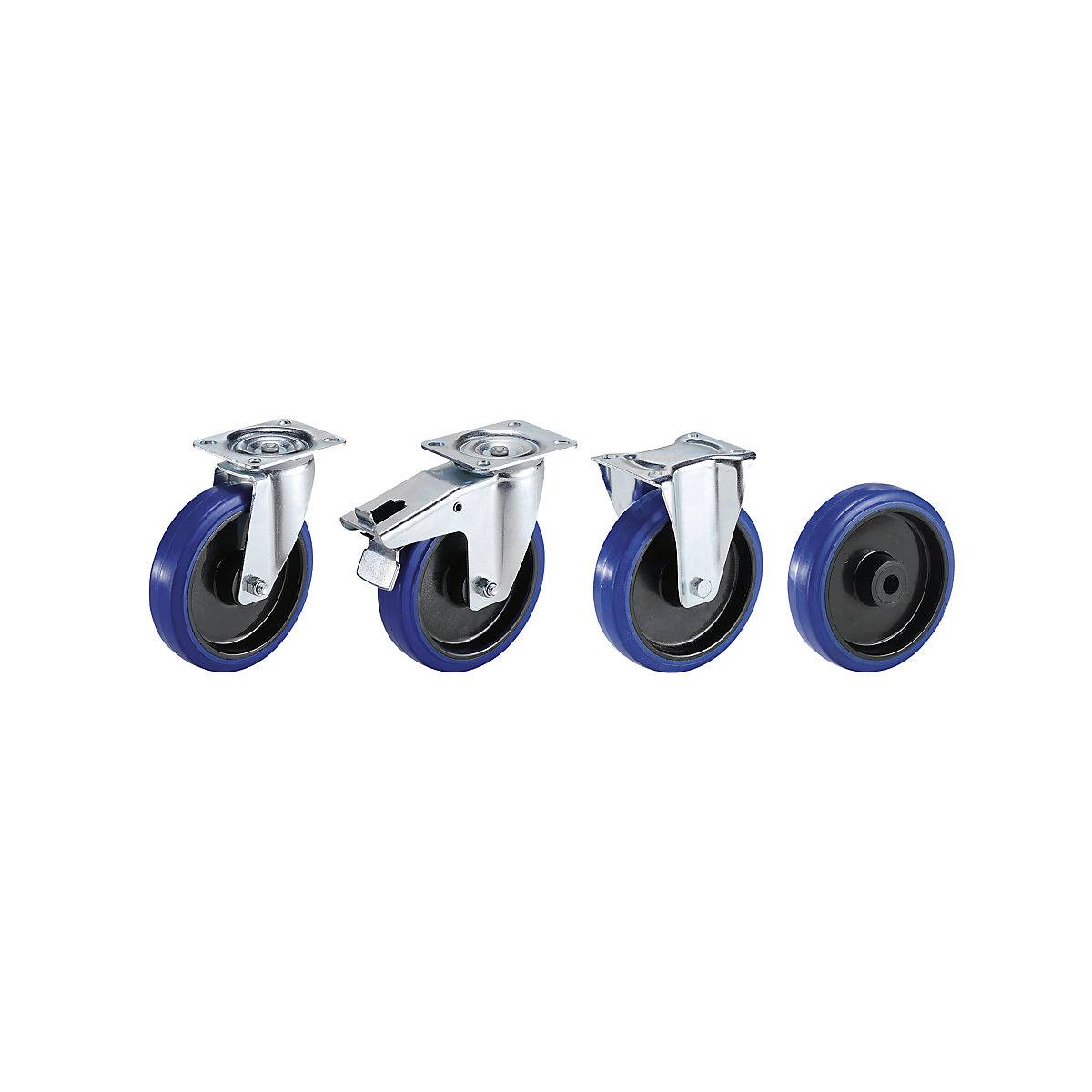 Potpuno elastični gumeni kotač s plastičnim naplatkom – Proroll (Prikaz proizvoda 3)-2