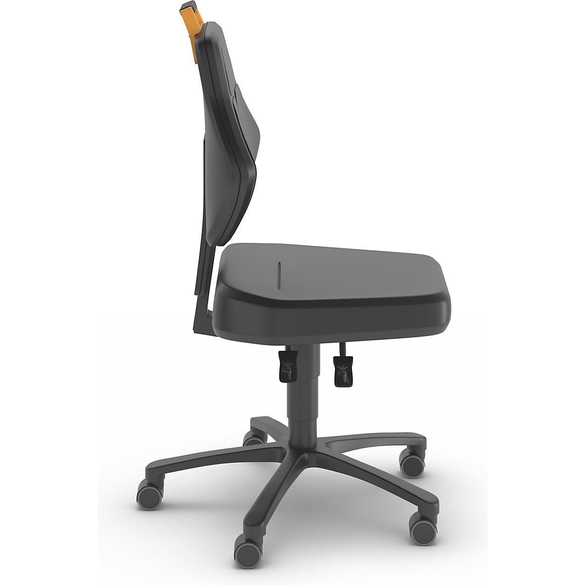 Obrotowe krzesło do pracy, czarne – eurokraft pro (Zdjęcie produktu 3)-2