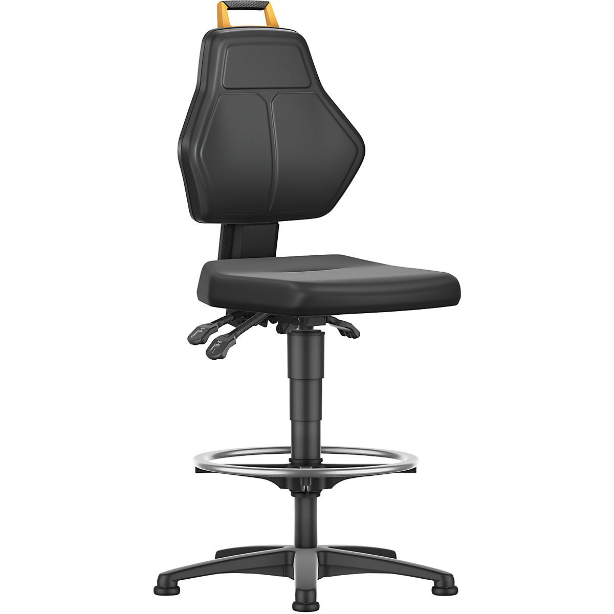 Obrotowe krzesło do pracy, czarne – eurokraft pro
