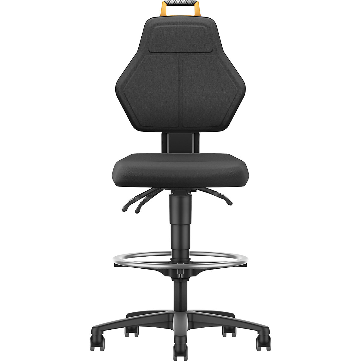 Obrotowe krzesło do pracy, czarne – eurokraft pro (Zdjęcie produktu 2)-1
