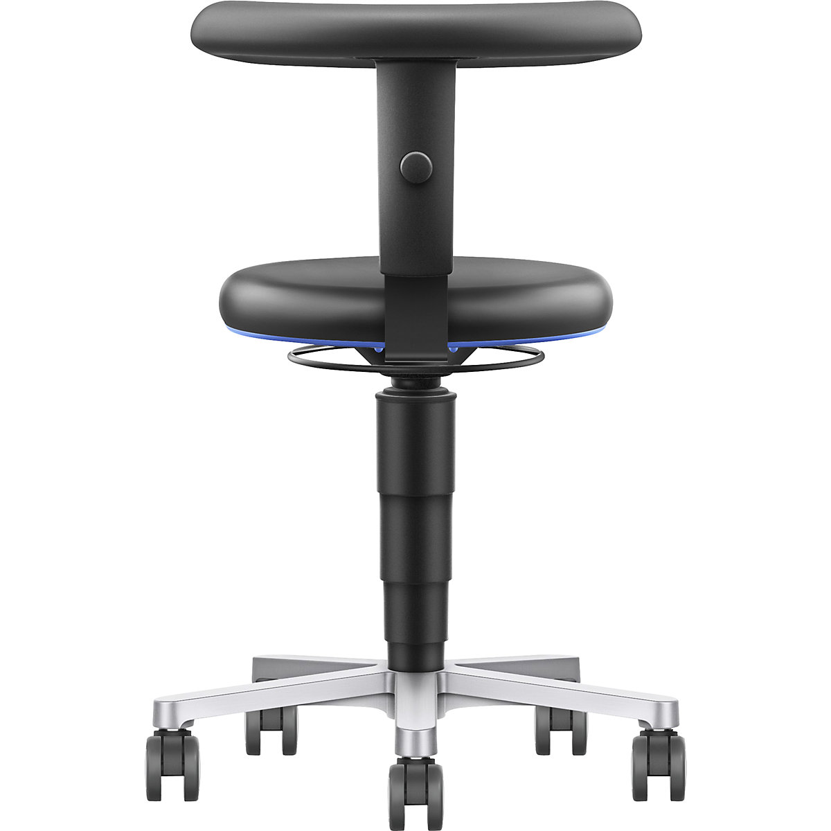 Fotel laboratoryjny mobilny, z elastycznym oparciem – bimos (Zdjęcie produktu 2)-1
