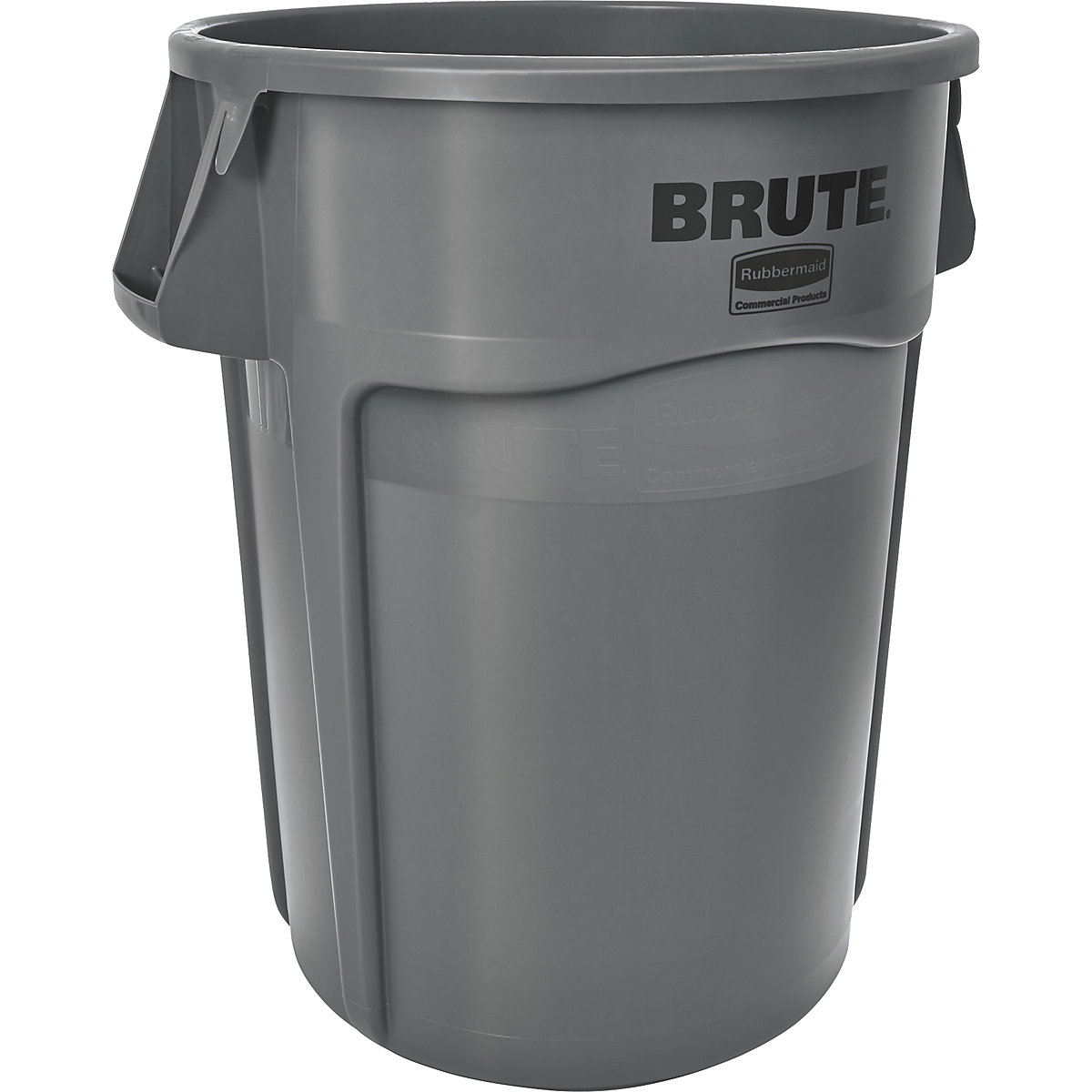 Univerzalni kontejner BRUTE®, okrugli – Rubbermaid, sadržaj 166 l, u sivoj boji-12