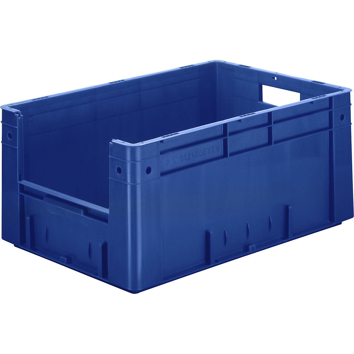Spremnik za slaganje u EURO formatu, volumen 50 l, ŠxVxD 600 x 400 x 270 mm, pak. 2 kom., u plavoj boji-4