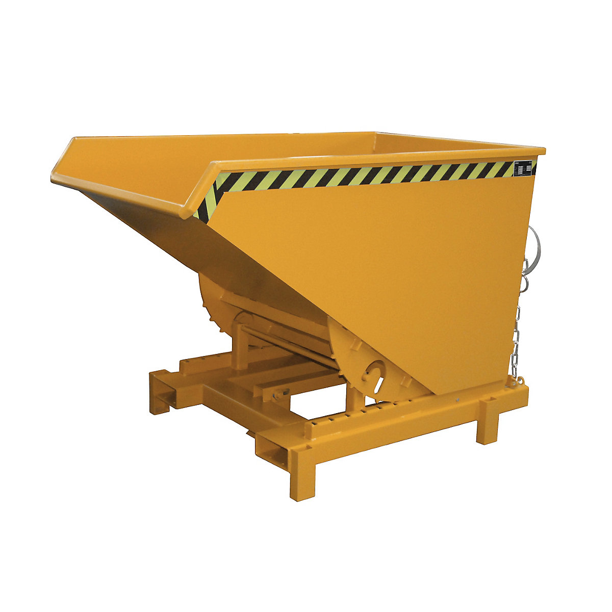 Nagibni spremnik za teške terete – eurokraft pro, volumen 0,6 m³, nosivost 4000 kg, u narančastoj boji RAL 2000-12