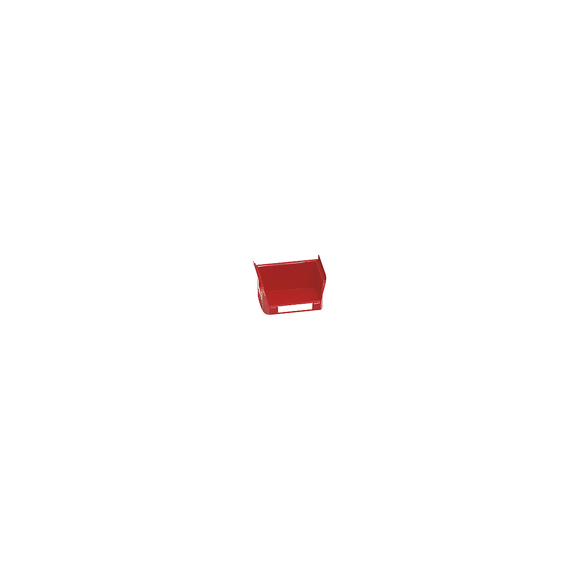 Otvorena skladišna kutija od polietilena – mauser, DxŠxV 85 x 100 x 50 mm, u crvenoj boji, pak. 50 kom.-7