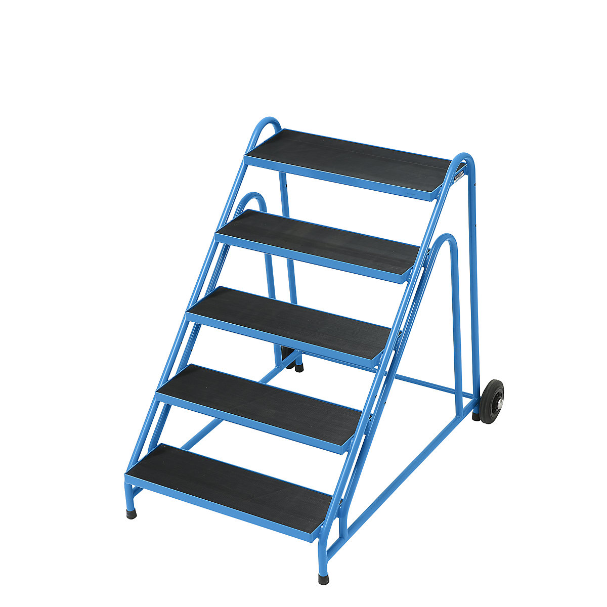 Szerelőlépcső – eurokraft pro, lépcsőfokok bordázott gumilappal, 5 lépcsőfok-15