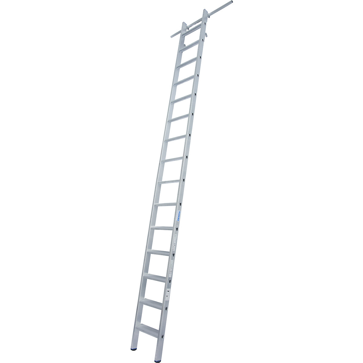 Lépcsőfokos állványlétra – KRAUSE, beakasztható, 2 pár akasztóhoroggal, 15 lépcsőfok-3