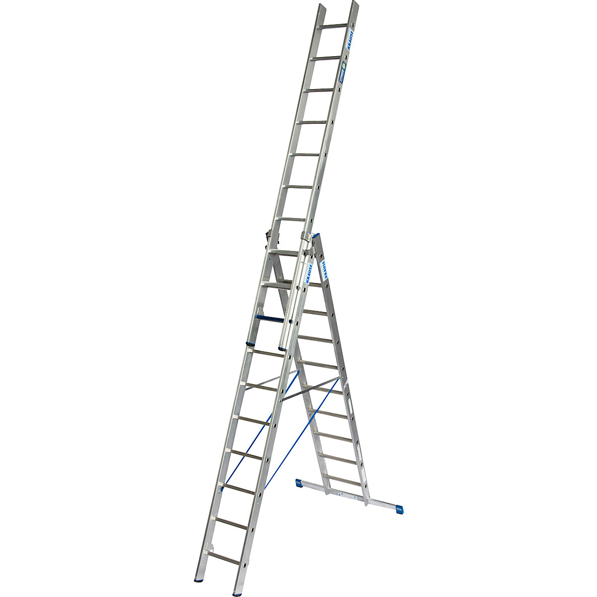 Professionele multifunctionele ladder STABILO + S – KRAUSE, 3-delig, combinatie treden/sporten, 3 x 10 treden/sporten-17