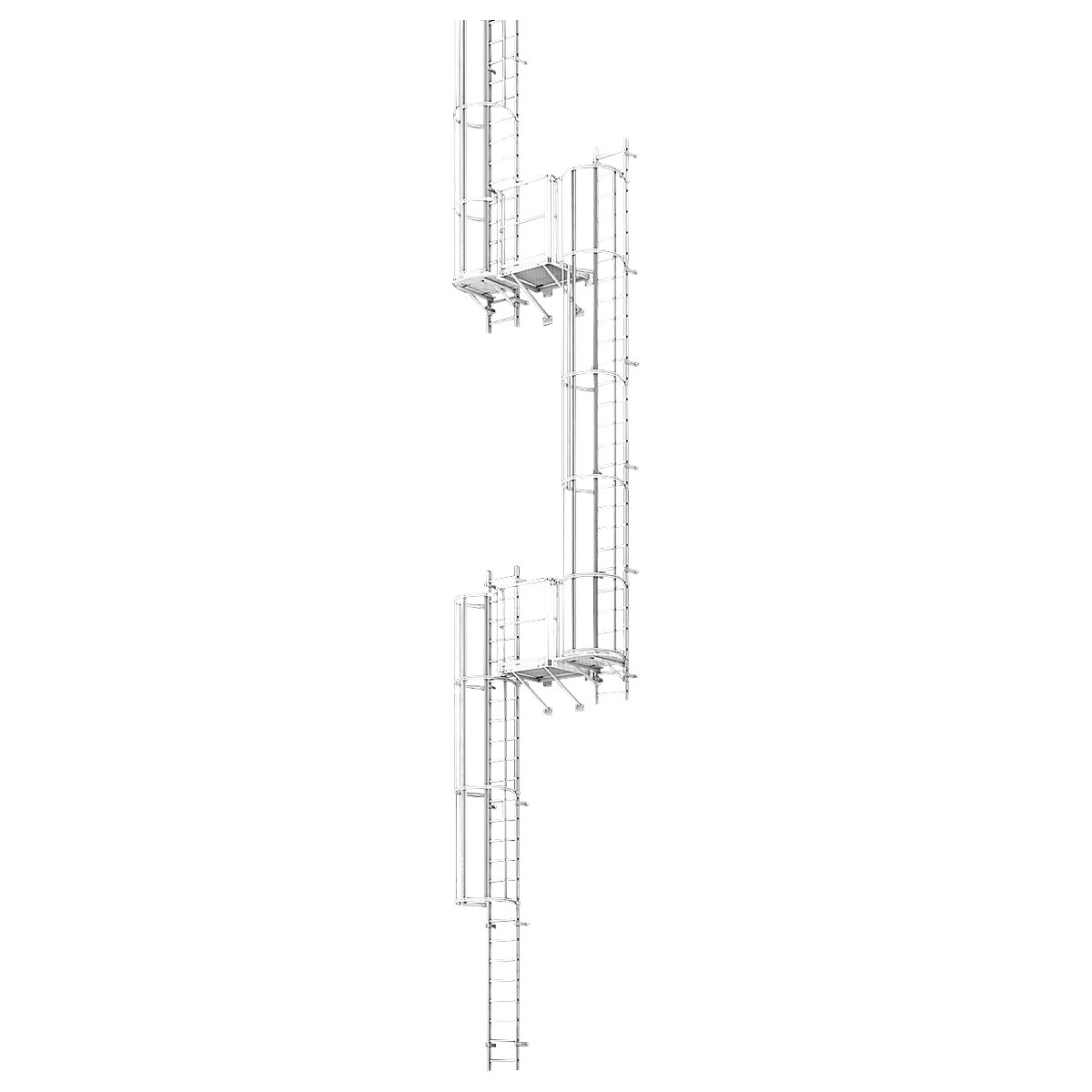 Stijgladder met rugbescherming type ALM (Productafbeelding 4)-3