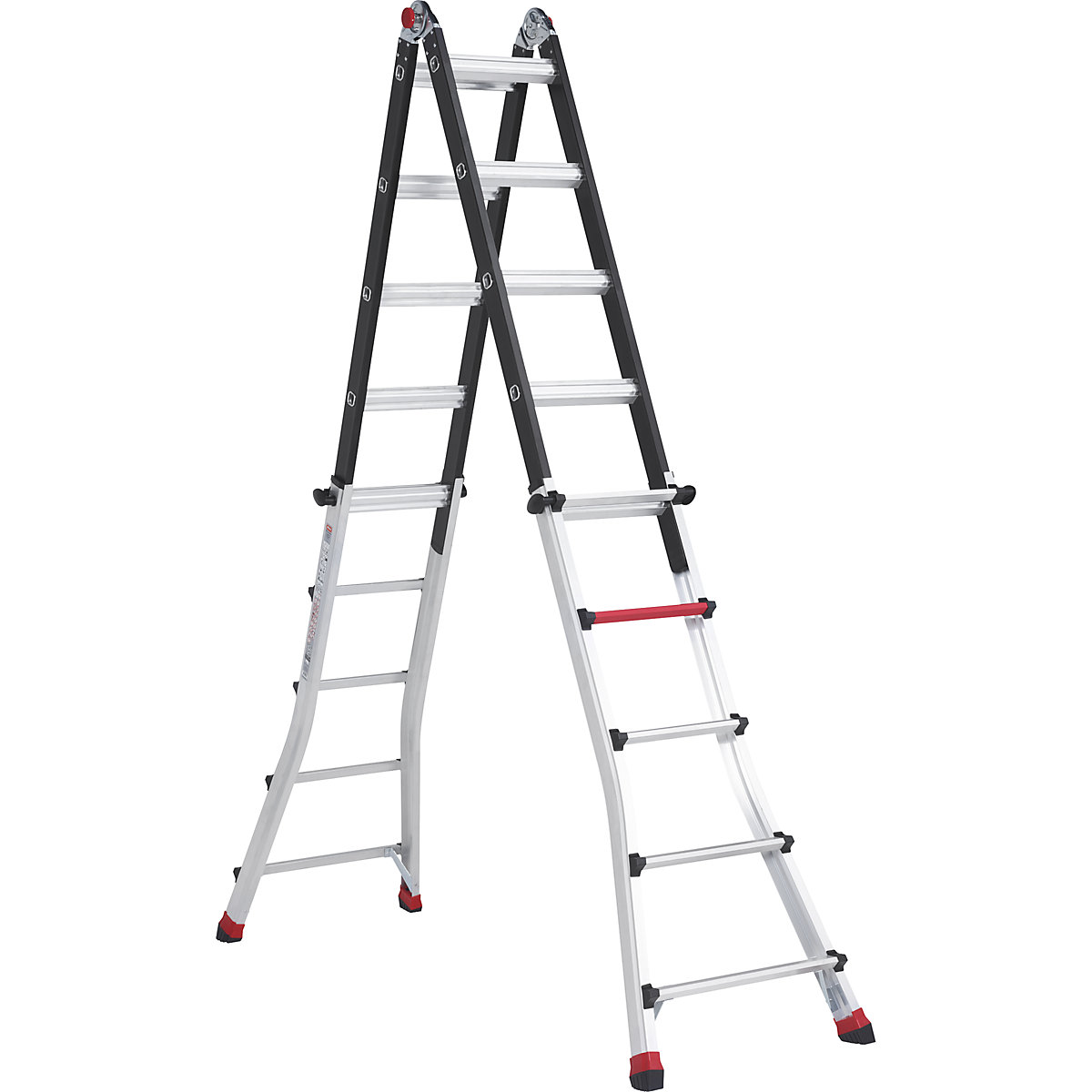 Telescopische multifunctionele ladder – Altrex, te gebruiken als bok- of aanlegladder, 4 x 5 sporten-12