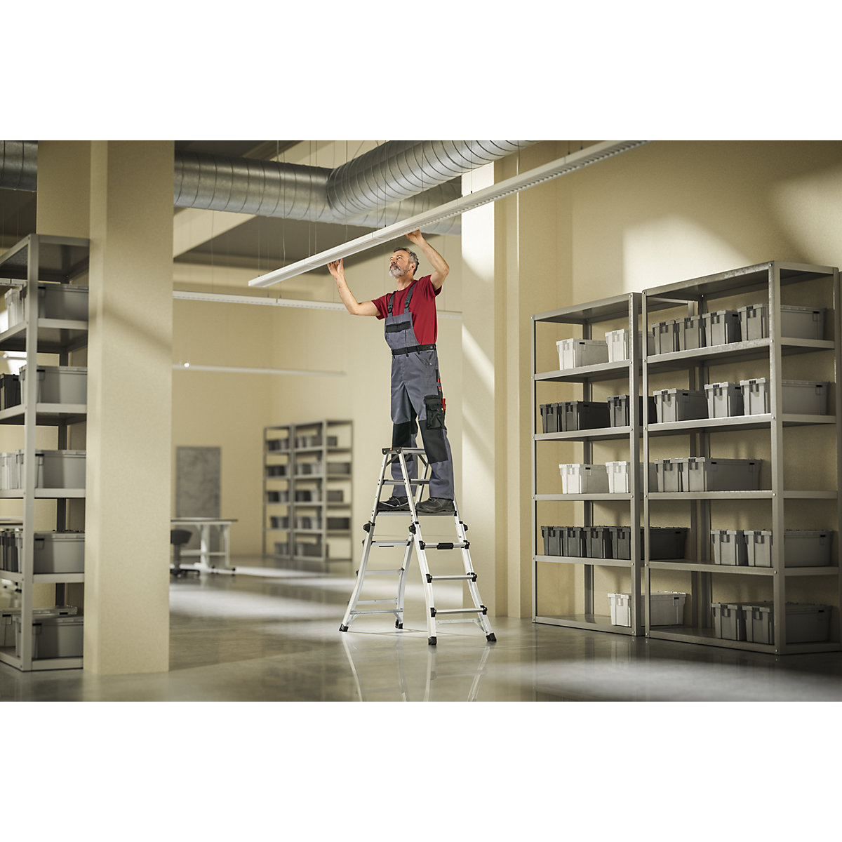 Telescopische vouwladder D100 TL – Hailo (Productafbeelding 7)-6