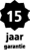Met 15 jaar garantie