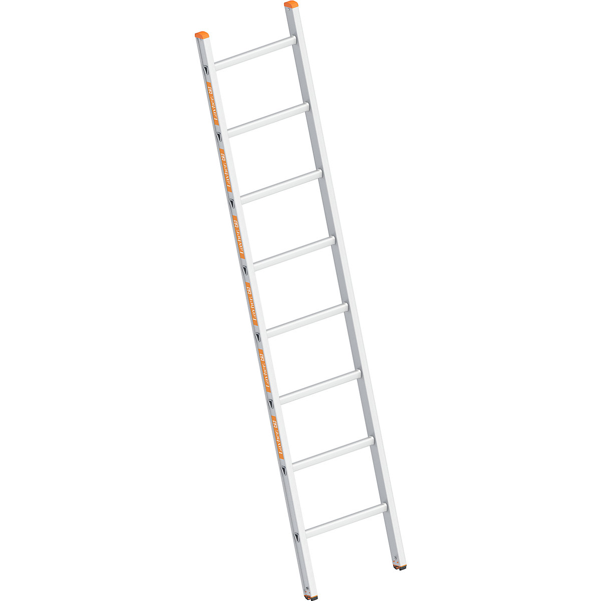 Aluminium lean to ladder – Layher, with rungs, width 450 mm, 8 rungs-2
