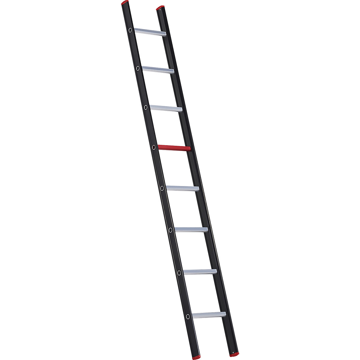 Altrex – Aluminium lean to ladder, with rungs, black, 8 rungs