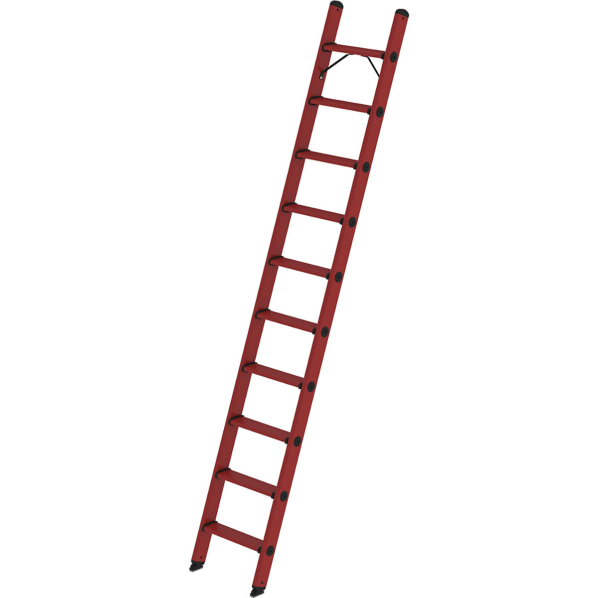 GRP lean-to step ladder – MUNK, width 370 mm, 10 steps-4