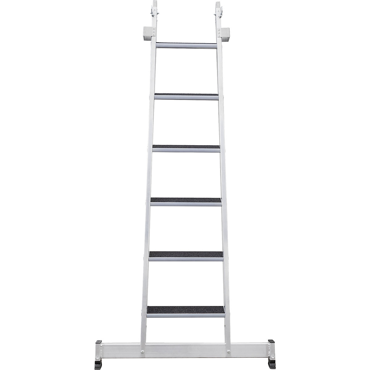 Glass cleaner step ladder – MUNK, components of bottom section, 6 steps, with tread cover, 2+ items-2