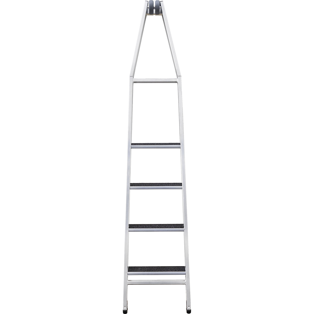 Glass cleaner step ladder – MUNK, components of top section, 4 steps, with tread cover, 2+ items-3