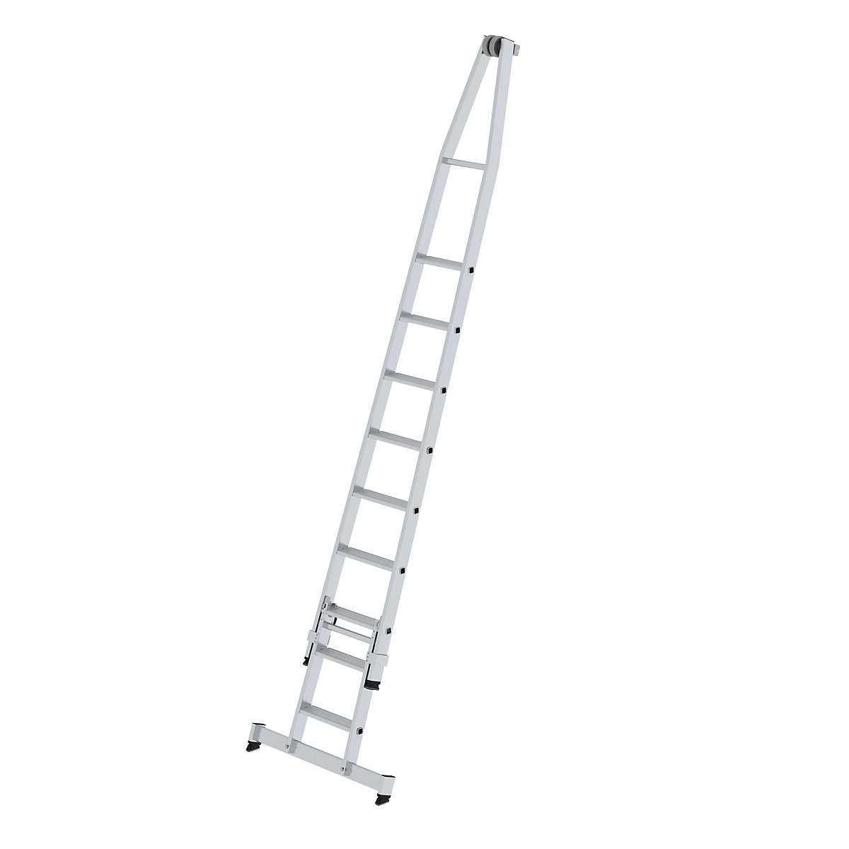 Glass cleaner step ladder – MUNK, standard, 2 parts, 9 steps-10