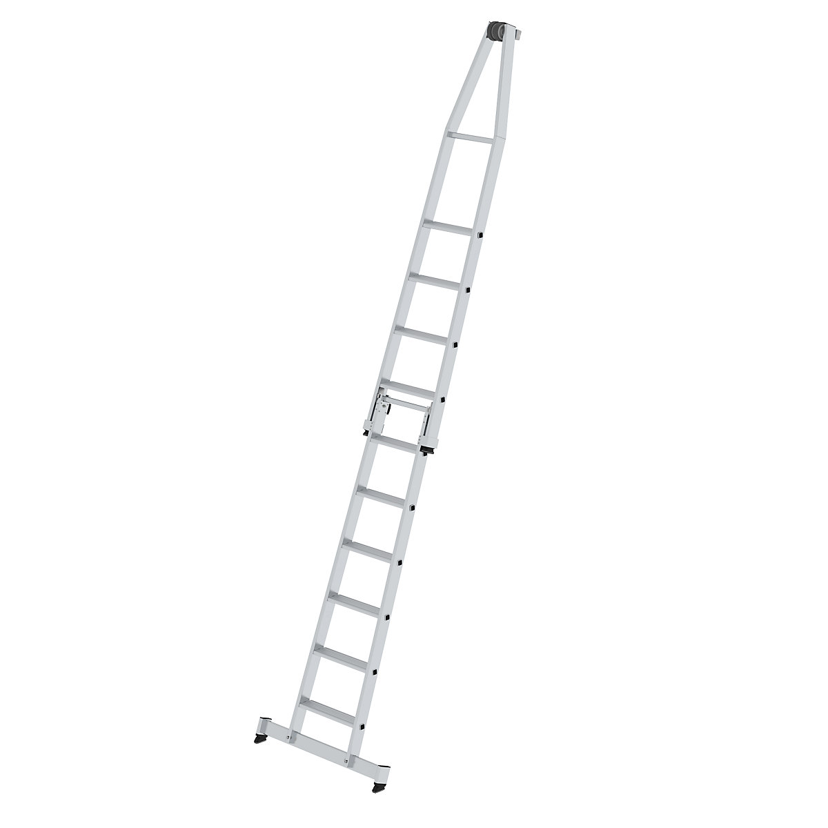 Glass cleaner step ladder – MUNK, standard, 2 parts, 10 steps-6