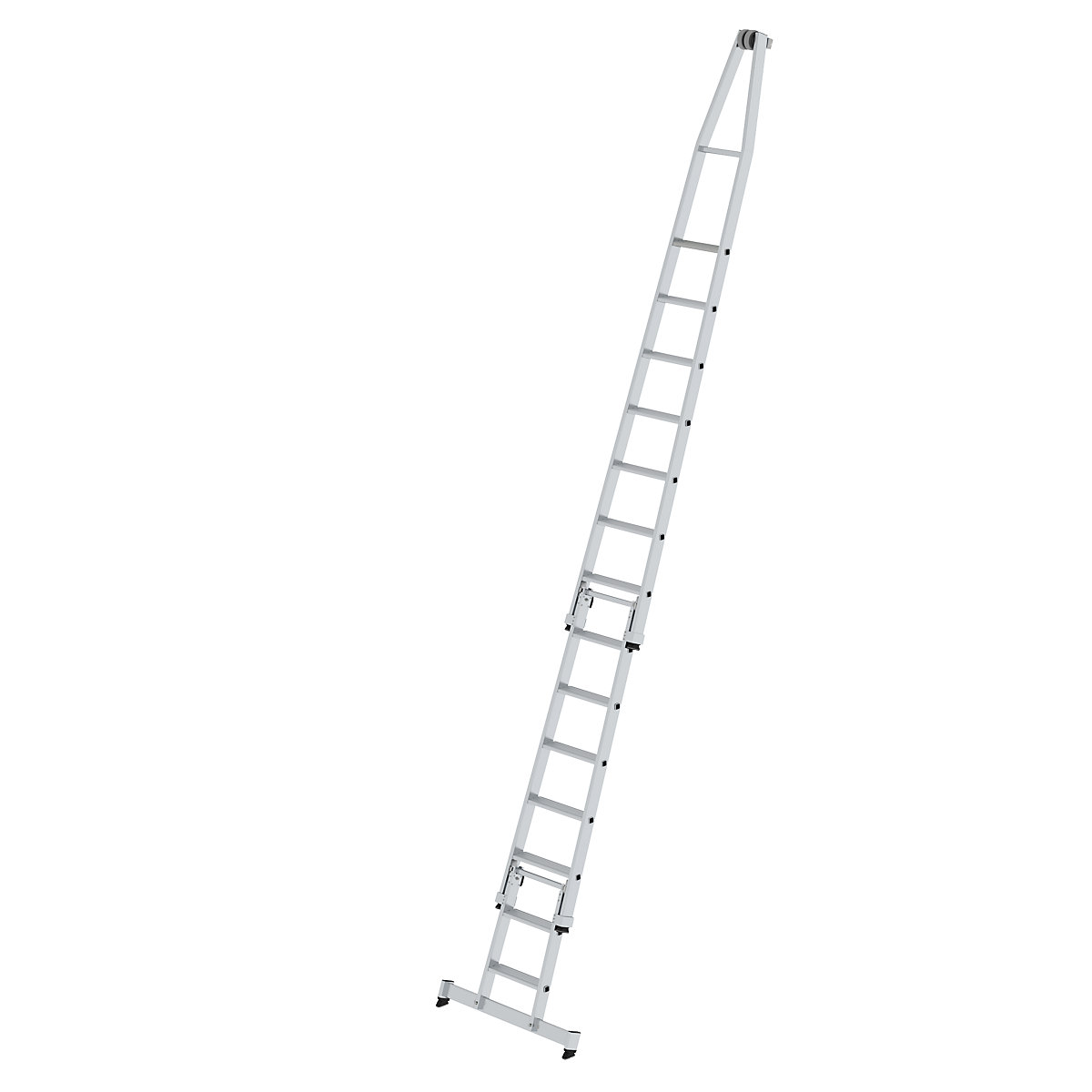 Glass cleaner step ladder – MUNK, standard, 3 parts, 14 steps-9