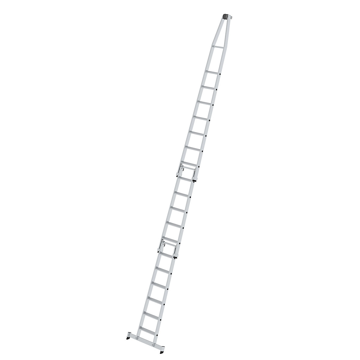 Glass cleaner step ladder – MUNK, standard, 3 parts, 18 steps-8