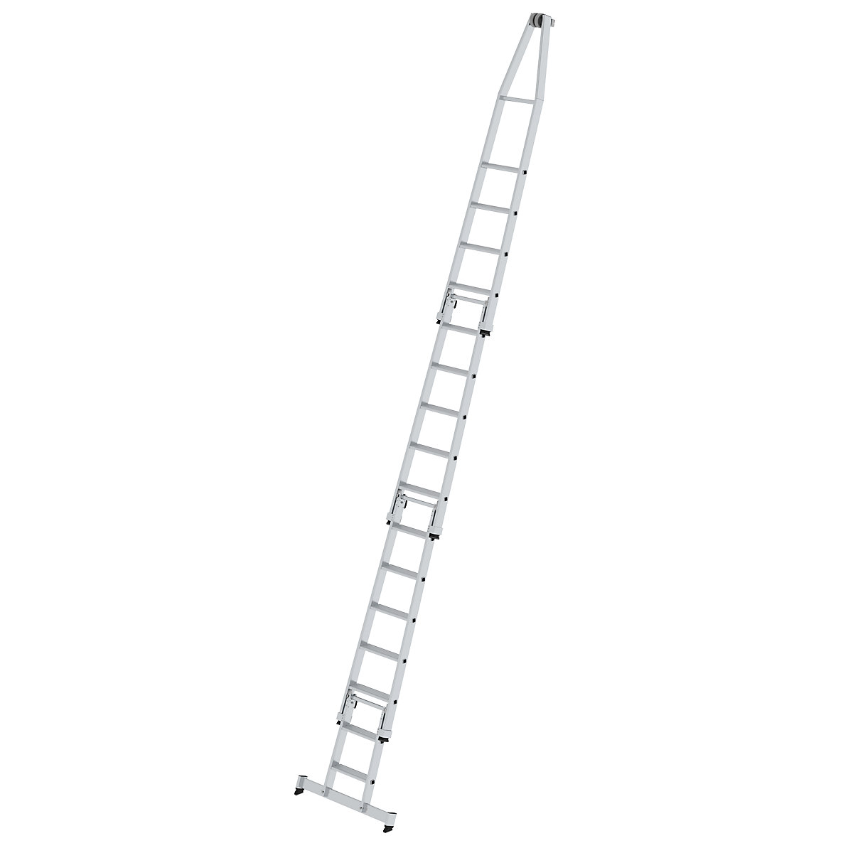 Glass cleaner step ladder – MUNK, standard, 4 parts, 16 steps-3