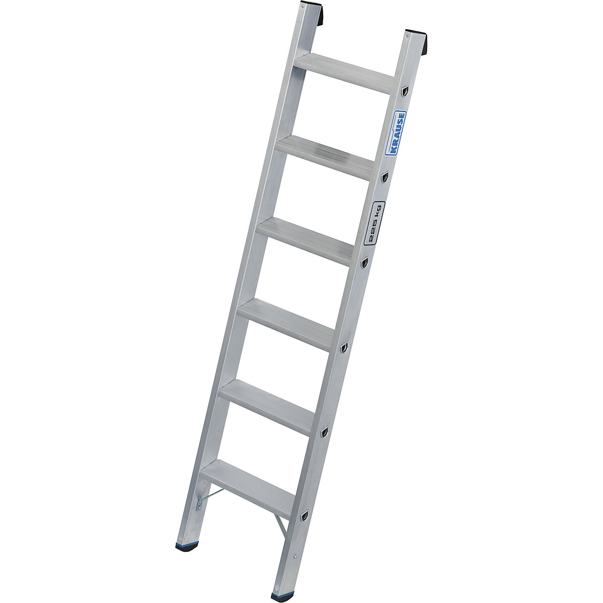 Heavy duty lean to ladder – KRAUSE, 80 mm aluminium steps, up to 225 kg, 6 steps-3
