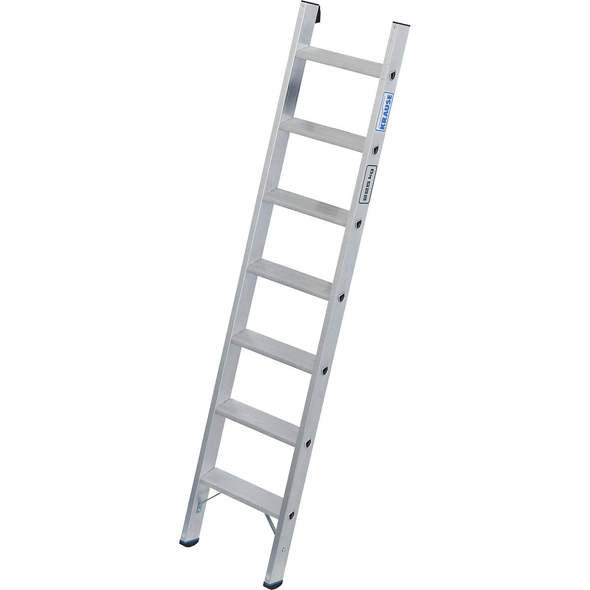 Heavy duty lean to ladder – KRAUSE, 80 mm aluminium steps, up to 225 kg, 7 steps-2