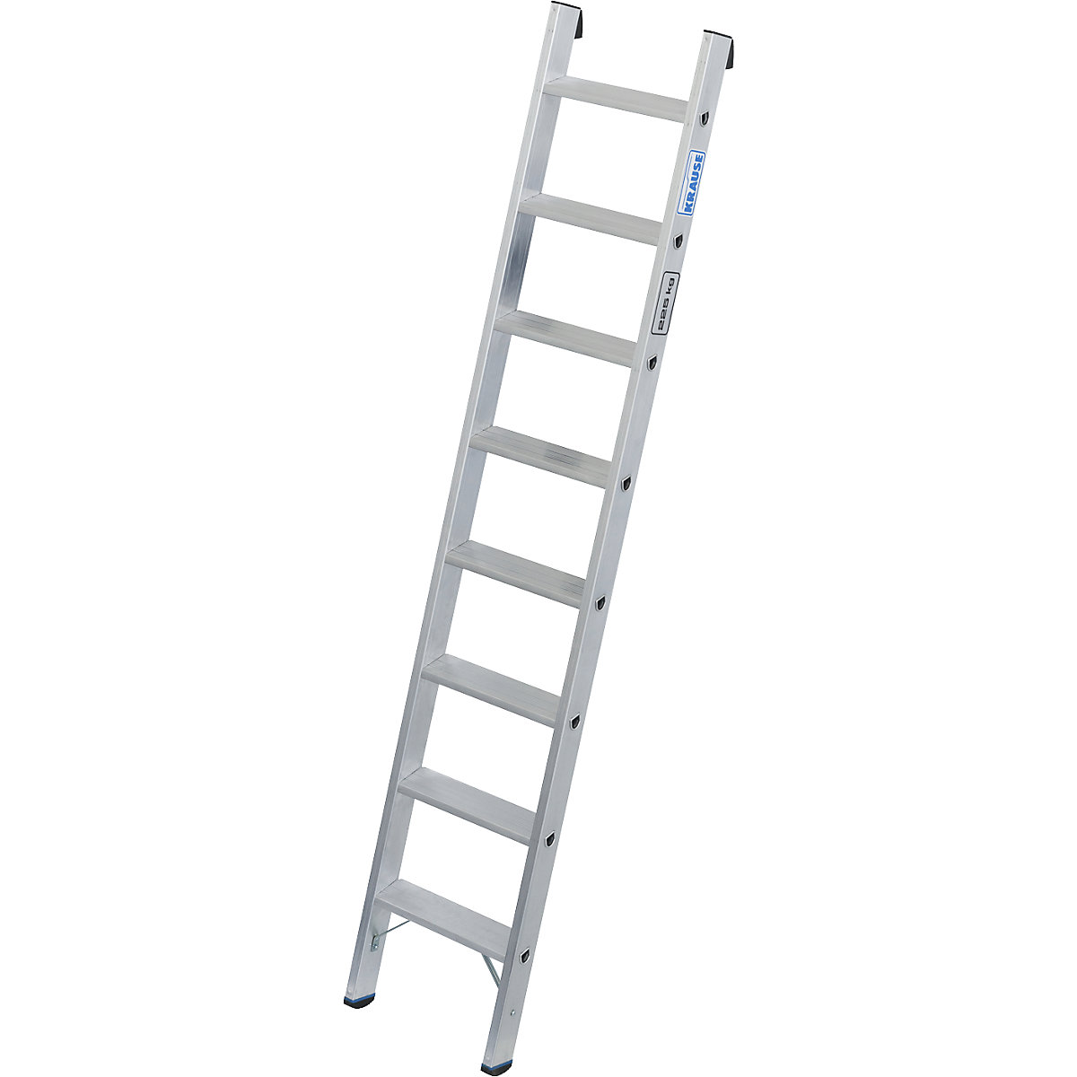 Heavy duty lean to ladder – KRAUSE, 80 mm aluminium steps, up to 225 kg, 8 steps-5