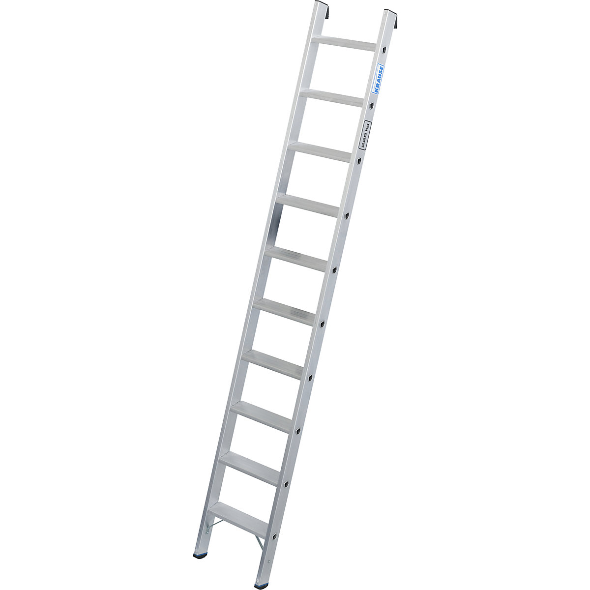 Heavy duty lean to ladder – KRAUSE, 80 mm aluminium steps, up to 225 kg, 10 steps-1