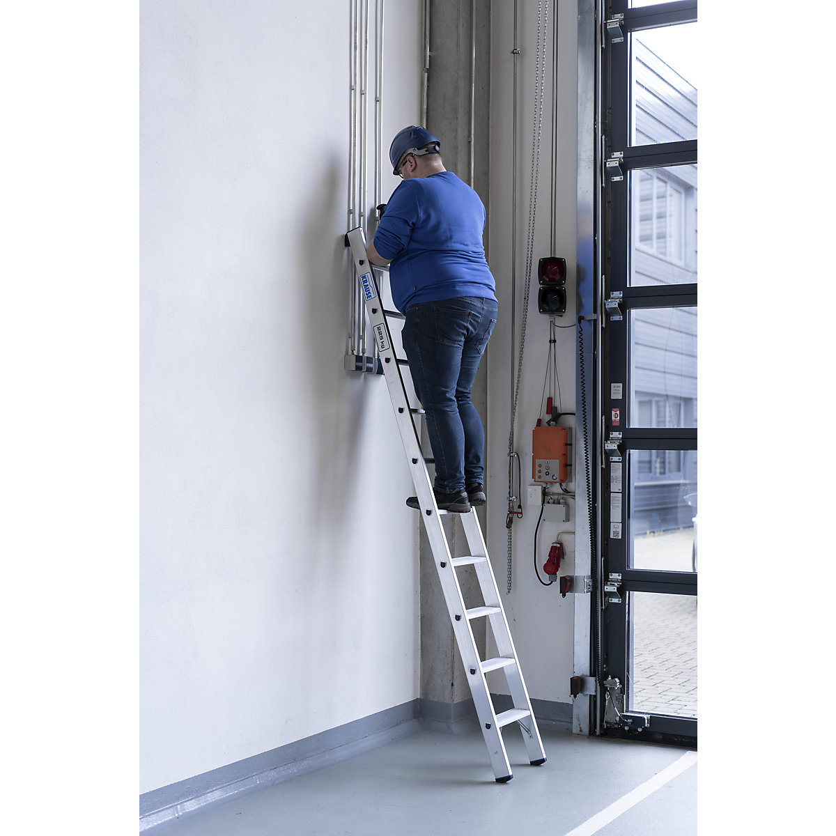 Heavy duty lean to ladder – KRAUSE (Product illustration 11)-10