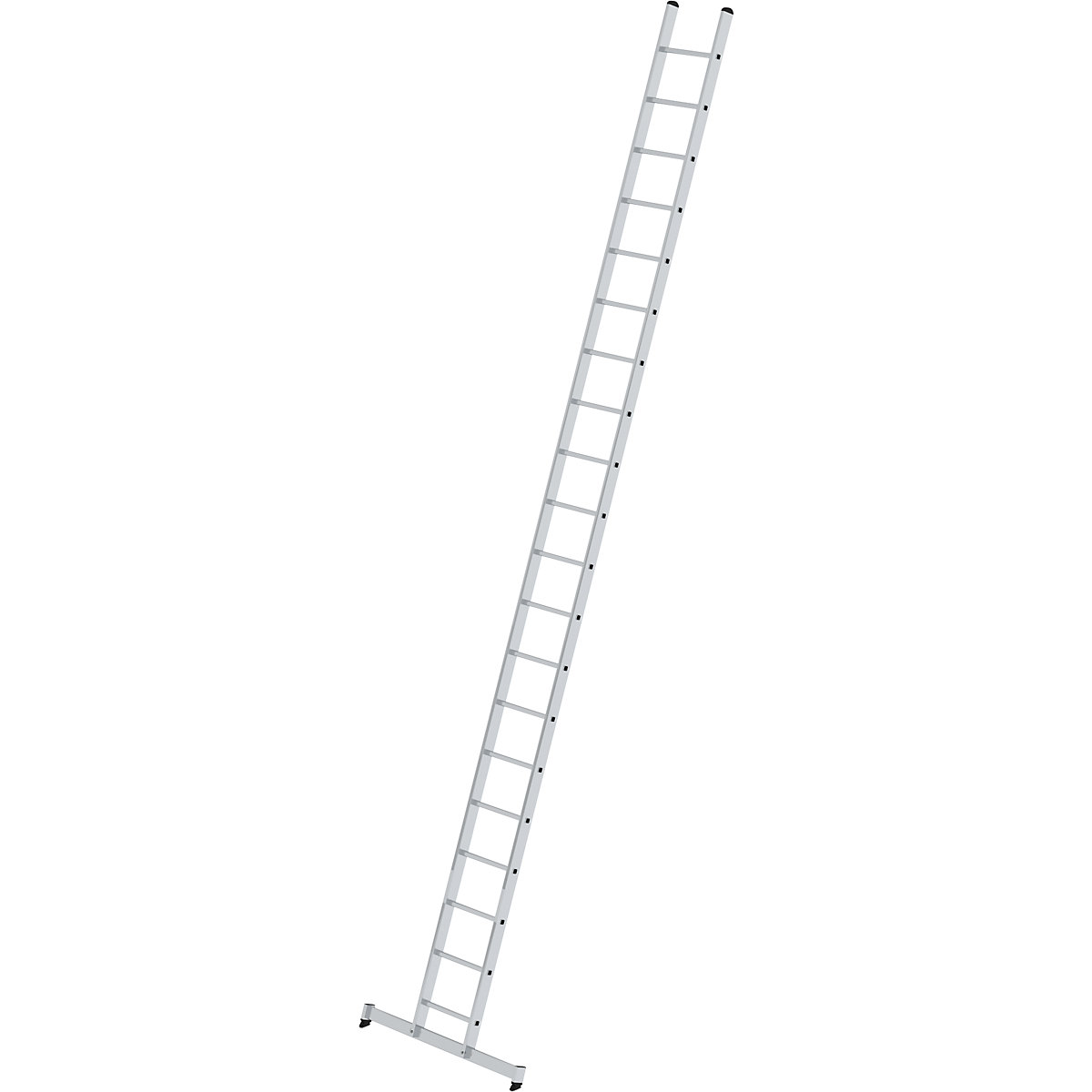 Lean to ladder with rungs – MUNK, professional version, width 420 mm, 20 rungs, with nivello® support-6
