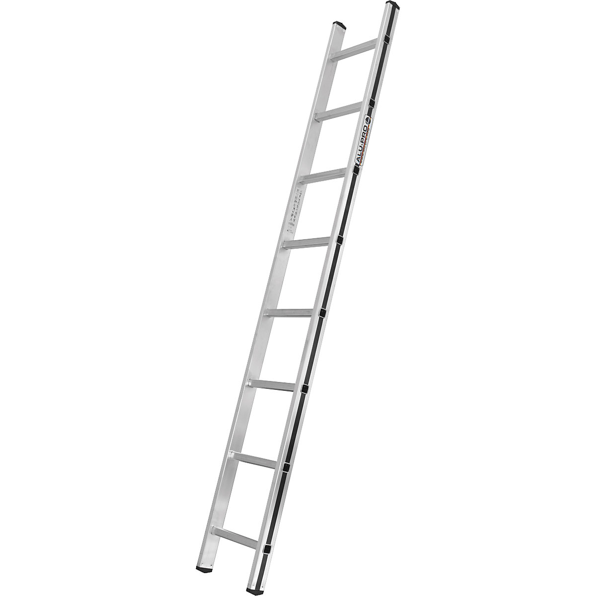 Lean to ladder with rungs – HYMER, width 350 mm, 8 rungs-6