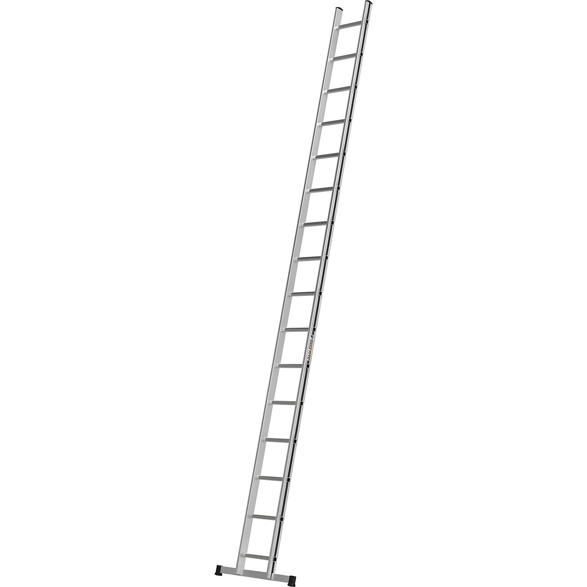 Lean to ladder with rungs – HYMER, width 350 mm, 16 rungs incl. beams-1