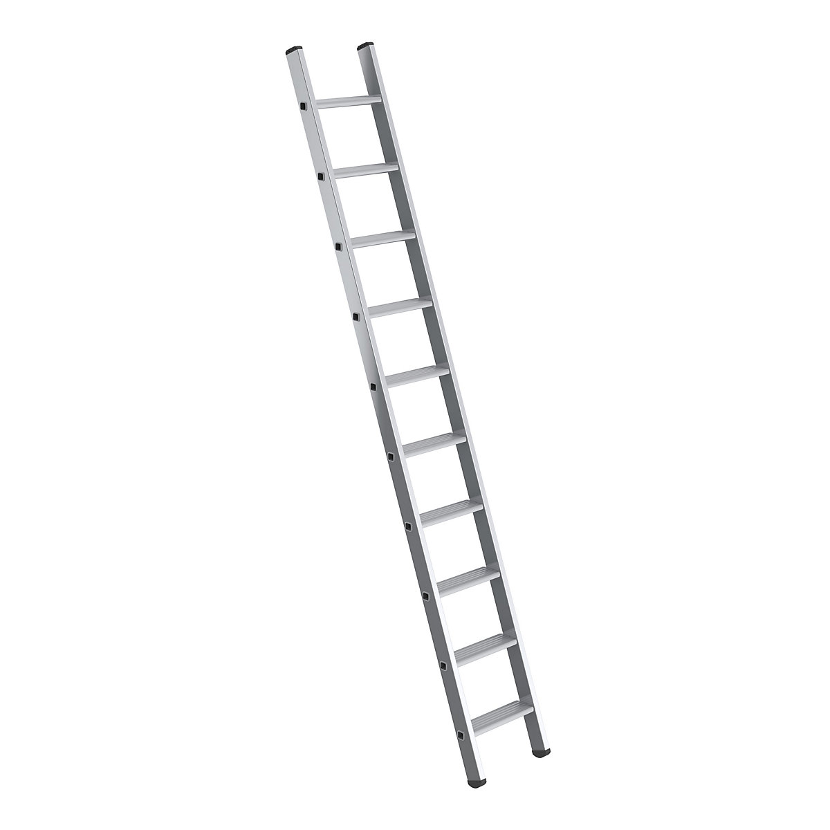 Lean to ladder with steps – MUNK, width 350 mm, 10 steps, rail 58 x 25 mm-5