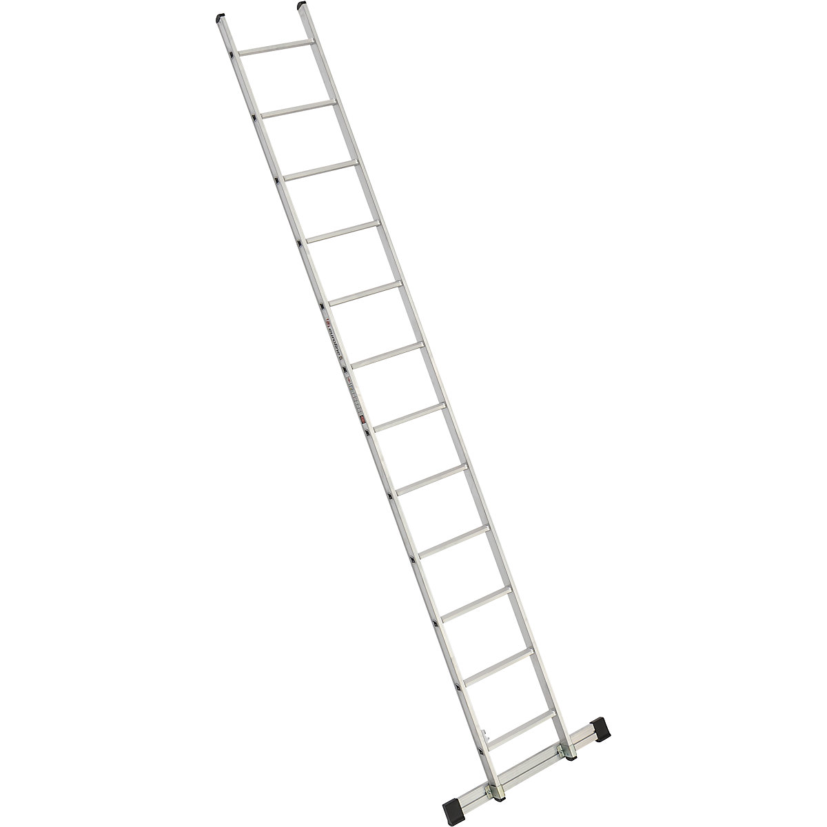 Lean to rung ladder – euroline, width 410 mm, 12 rungs with beam-7