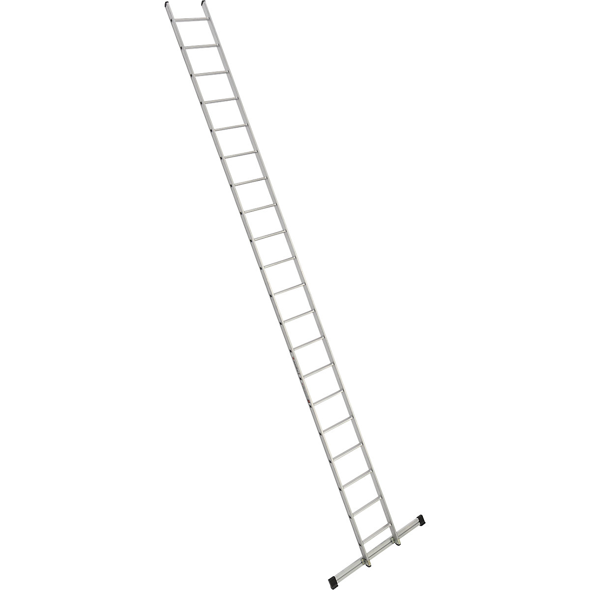Lean to rung ladder – euroline, width 410 mm, 20 rungs with beam-10
