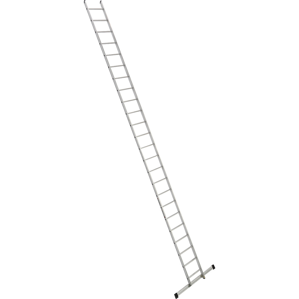 Lean to rung ladder – euroline, width 410 mm, 24 rungs with beam-2