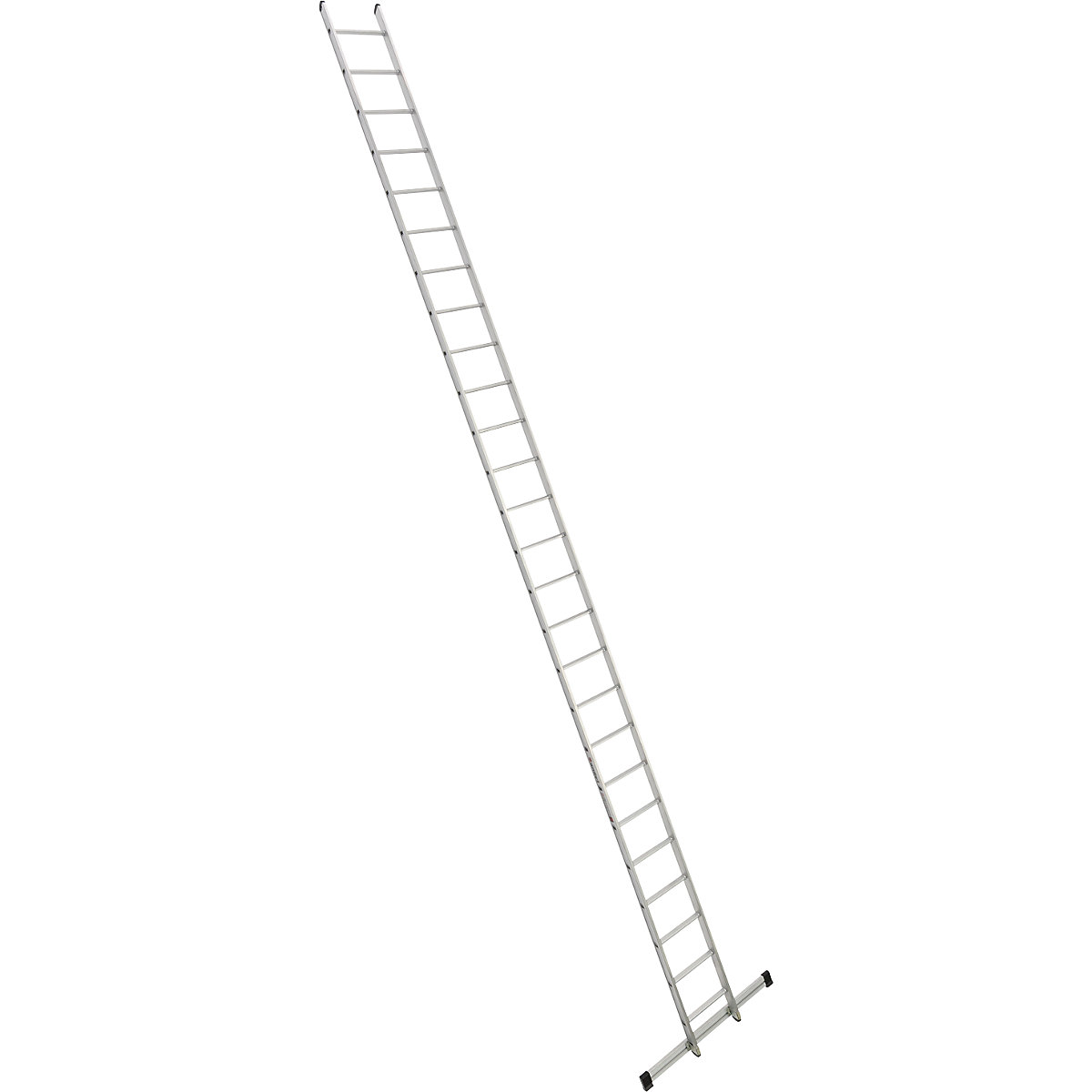 Lean to rung ladder – euroline, width 410 mm, 26 rungs with beam-8