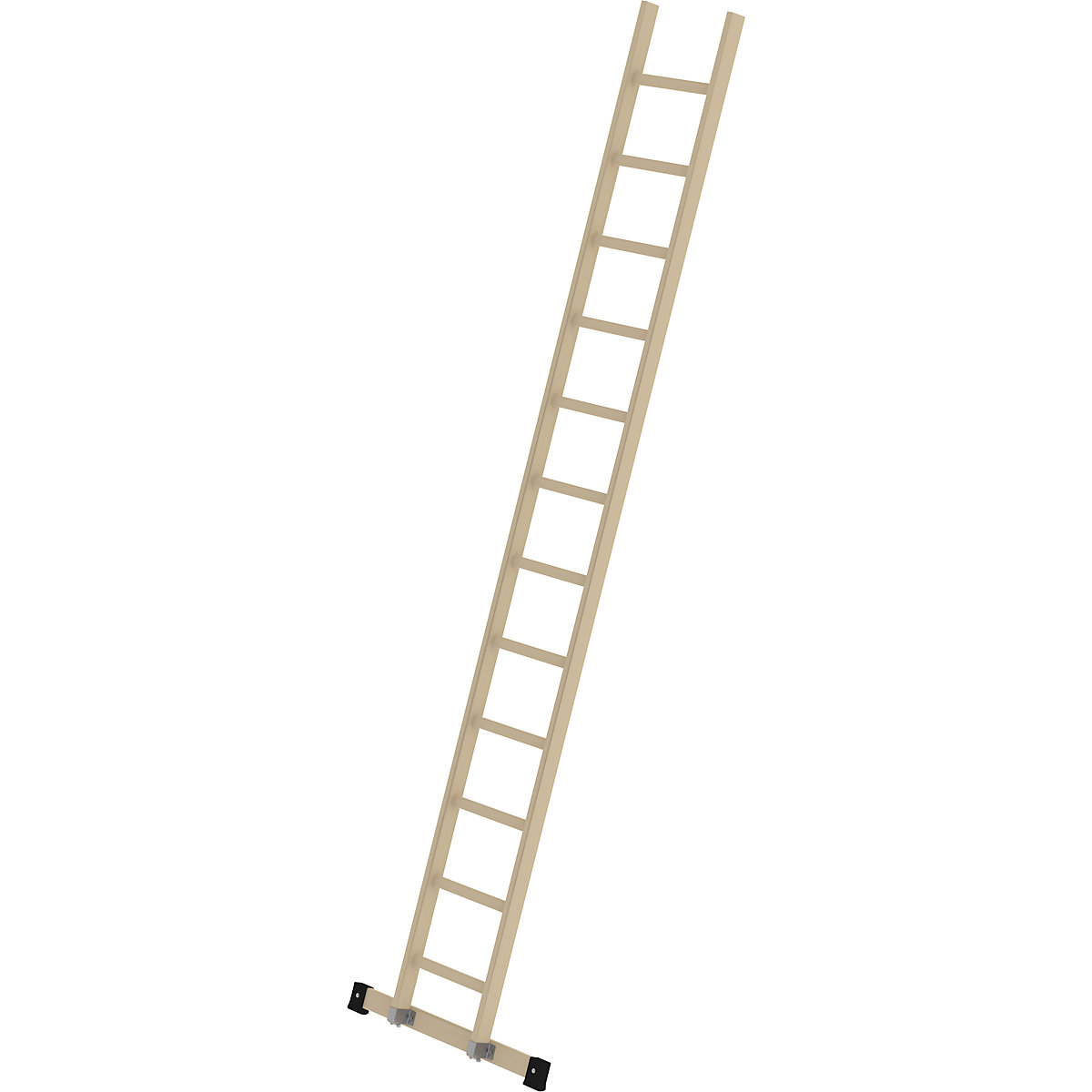 Wooden lean to ladder – MUNK, with rungs, 12 rungs incl. beams-2