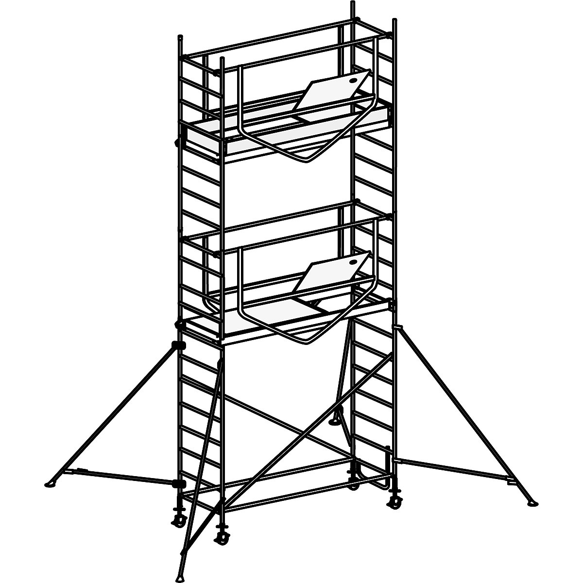 ADVANCED SAFE-T 7070 mobile access tower – HYMER (Product illustration 11)-10
