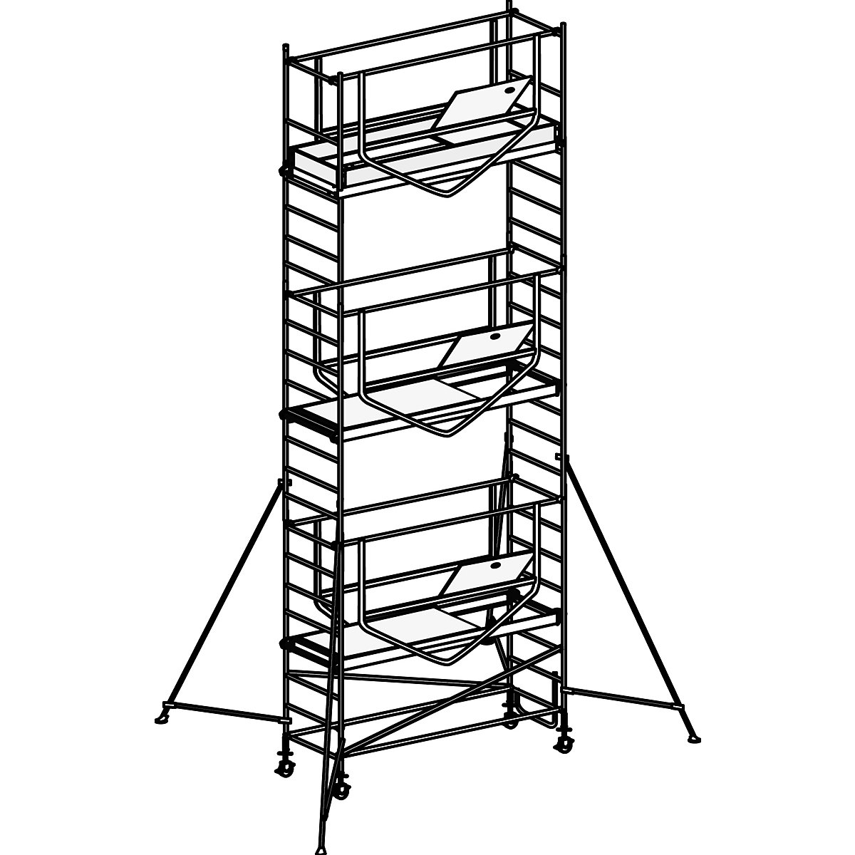 ADVANCED SAFE-T 7070 mobile access tower – HYMER (Product illustration 14)-13