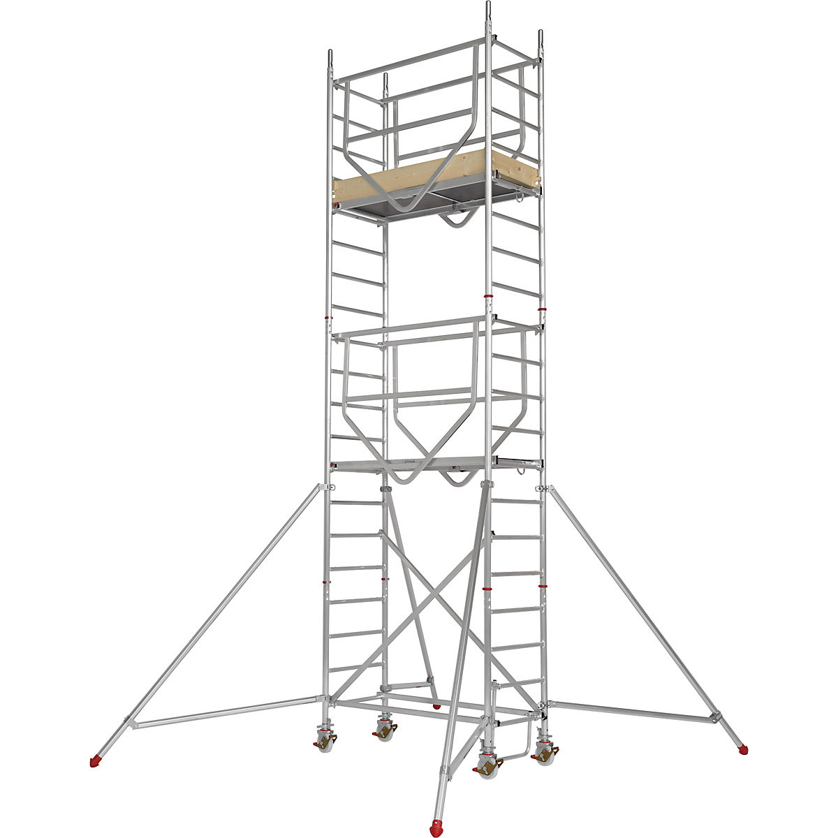 ADVANCED SAFE-T 7070 mobile access tower – HYMER, welded, platform 1.58 x 0.61 m, module 1+2+kit-4